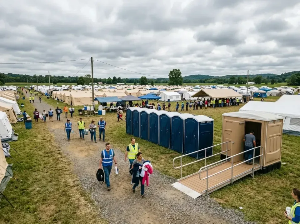 disaster-relief-camp-restrooms-010 — frequently asked questions, Dumpster & Portable Bathrooms Rental in Ridgeway, AK